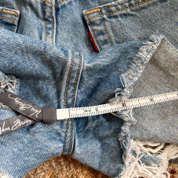 Levi's Blue Distressed Jean Shorts - Picture 7 of 7